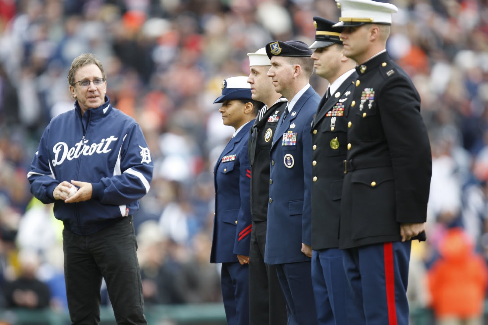 from left comedian actor tim al...