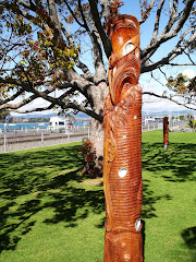Maori Carvings - Downtown Tauranga