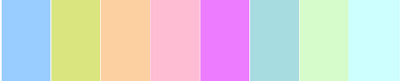 grupo de colores para decorar con frescura