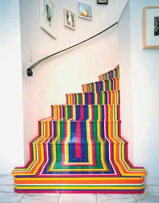 decorar una escalera con vinilo adhesivo