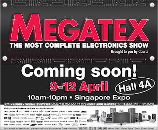 Singapore: Megatex, Electronics Show@Sin Expo, 9 to 12 Apr 2009 ...