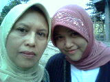 with my mom