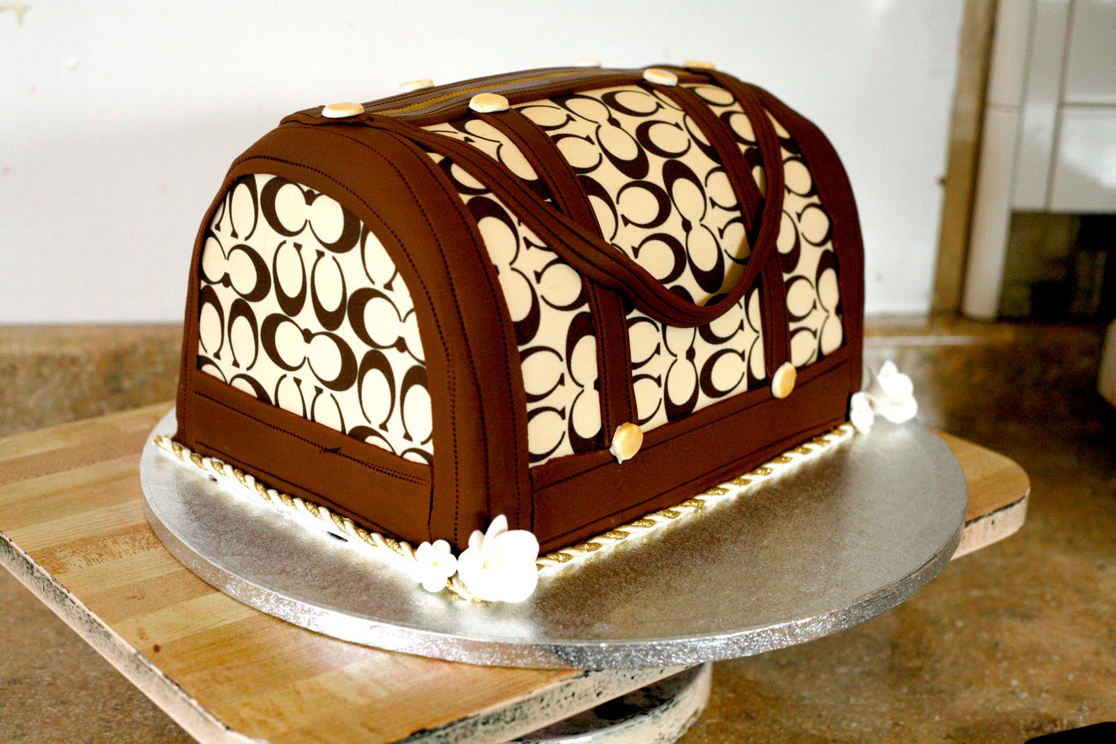 Hector's Custom Cakes Coach Purse Cake Coach Hand Bag Cake