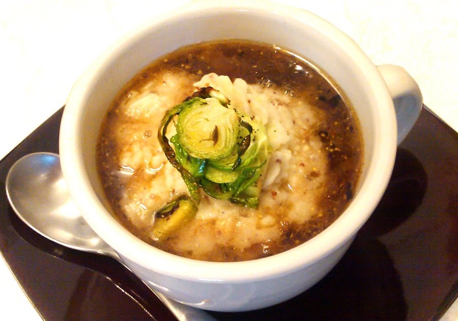 A Profound Hatred of Meat French Onion Soup, Stone Ground Whipped