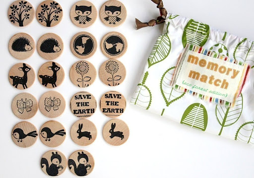 memory game, wooden memory game, eco-friendly memory game