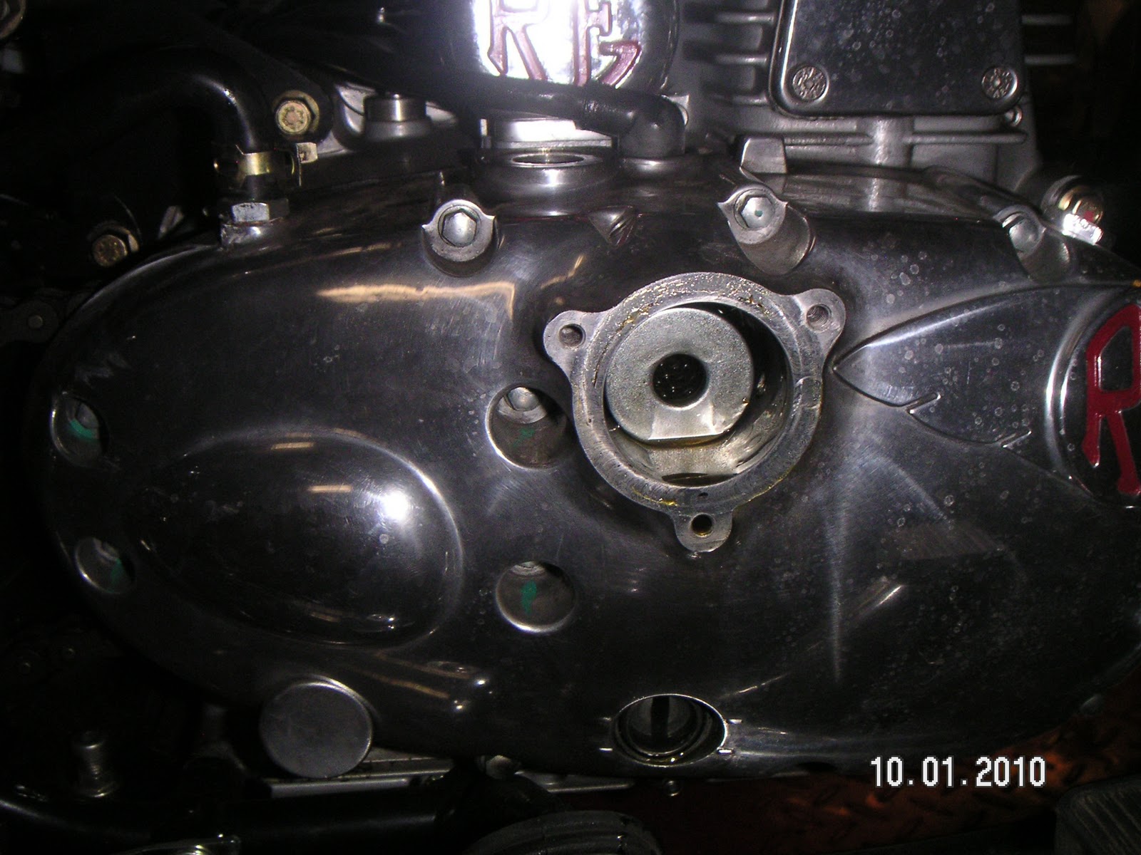 My Royal Enfields Oil change