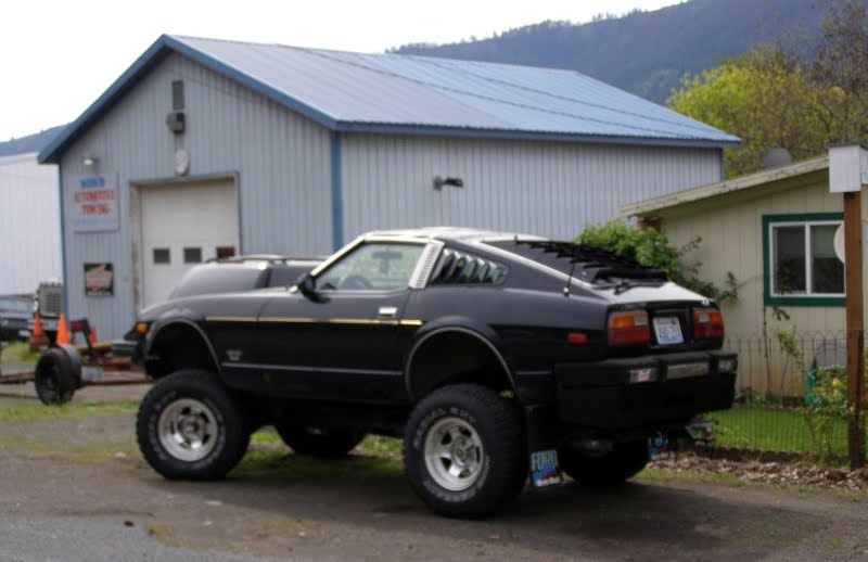 Lifted 4x4 Z car will kick your car's ass, steal its lunch money
