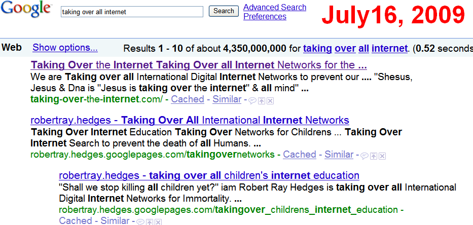 Taking over all Internet