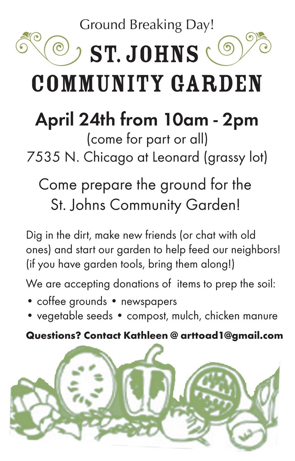 community garden flyer