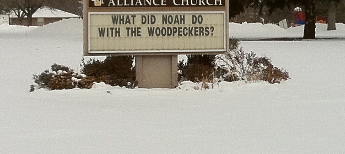 question of the day funny. Funny Church Slogan Picture: