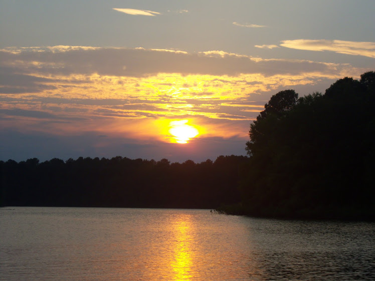 A beautiful sunset on Lake Degray