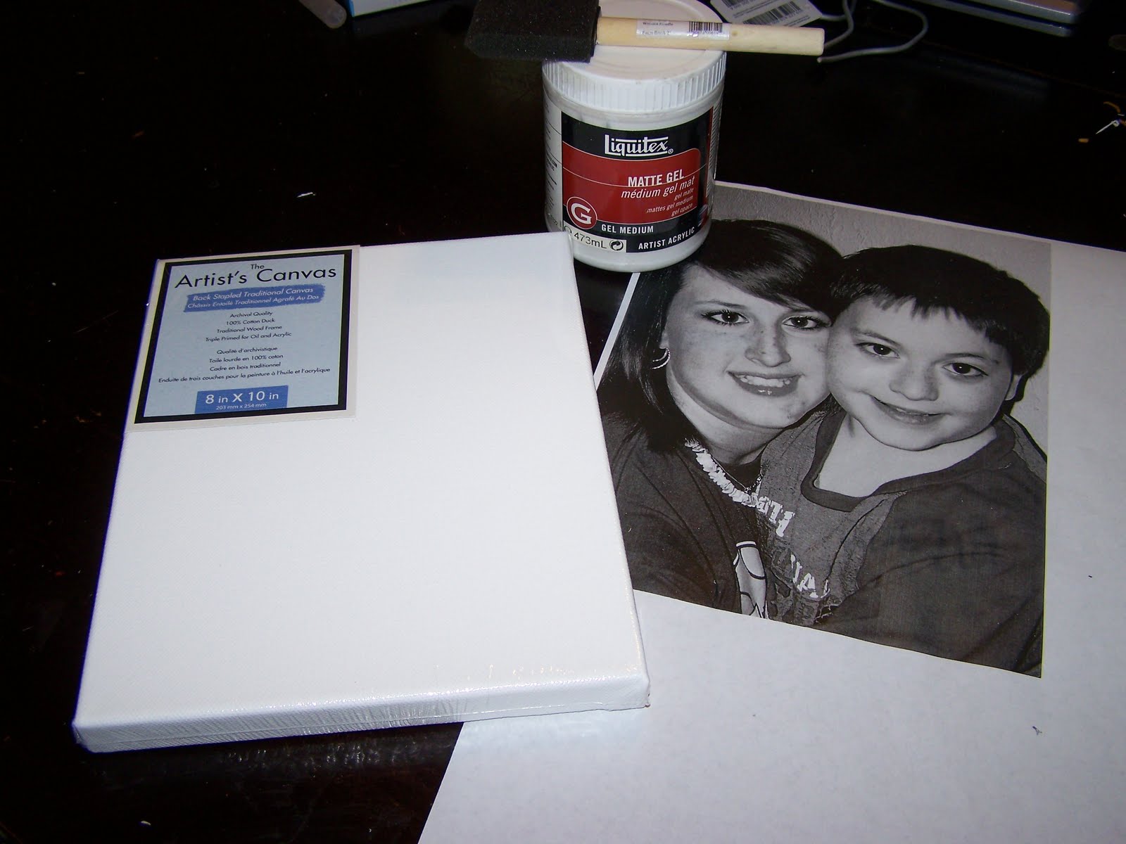 Art Surrounds Us Gel Medium Photo Transfer On Canvas