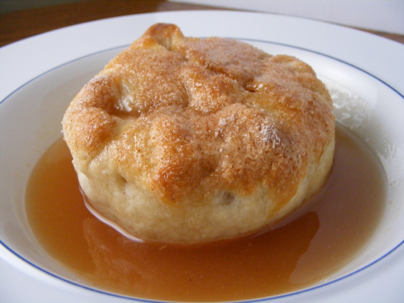 The Virtual Goody Plate Apple Dumplings with Cider Sauce