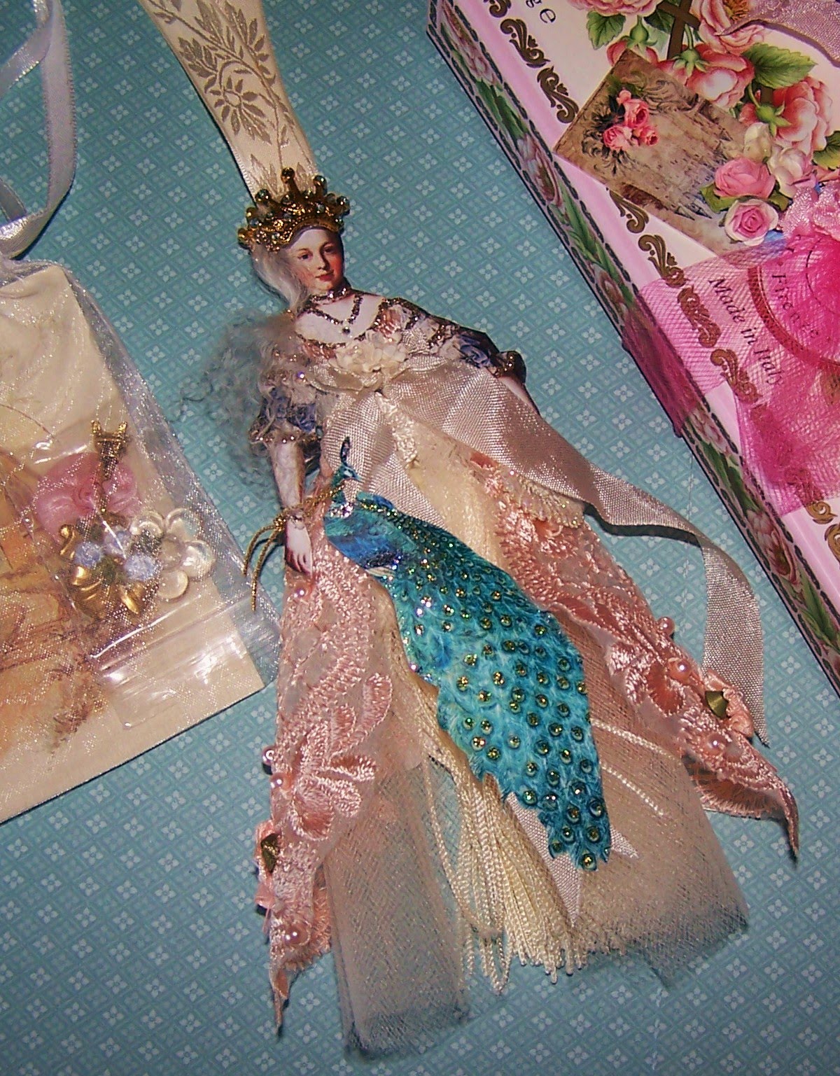 Nostalgic Collage' Marie Tassel Doll by Rella Gauthier