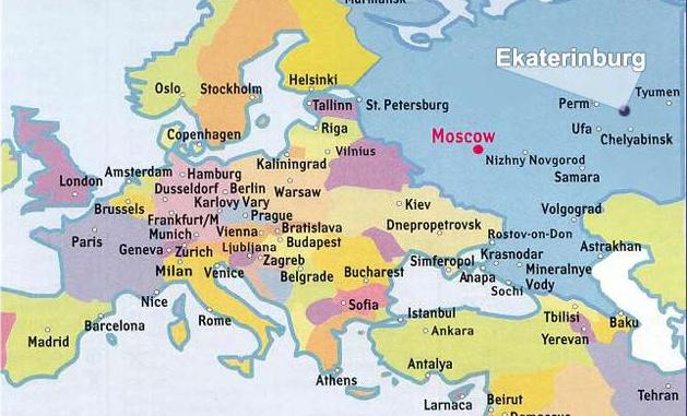 Pdf map Yekaterinburg