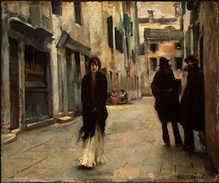 Street in Venice, Oil paintings