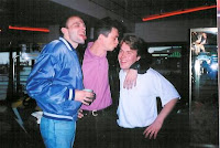 Skeletor (the floorwalker), Brian and me on my 21st