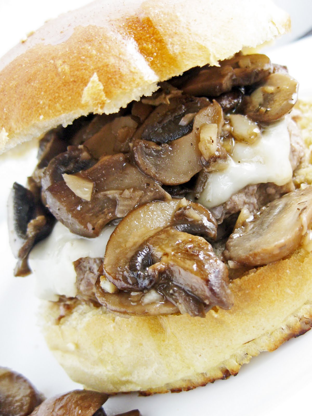 Garlic, Mushroom, and Asiago Burgers A Hint of Honey