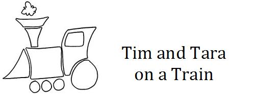 Tim and Tara on a Train