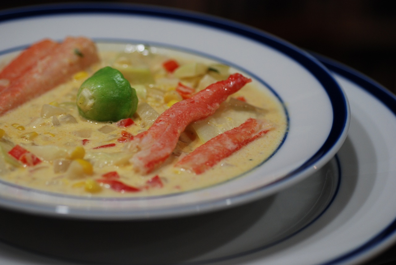 Know Whey Corn and Crab Chowder