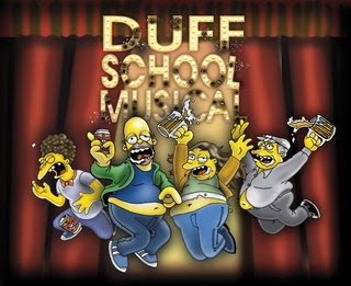 High school musical .. -.-U Duff+School+Musical+-+Los+Simpsons