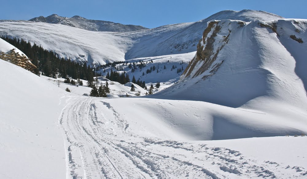 Colorado Lifestyle Leadville Snowshoe Lower Mosquito Pass Road to