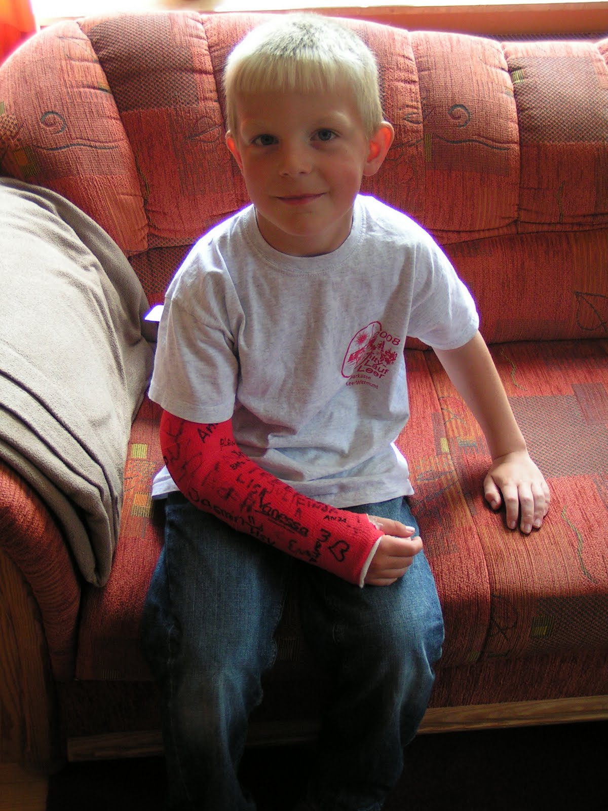 Lavendelhaus Arm gebrochen