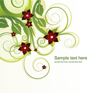 Template Cool Pattern Daun Vector Template