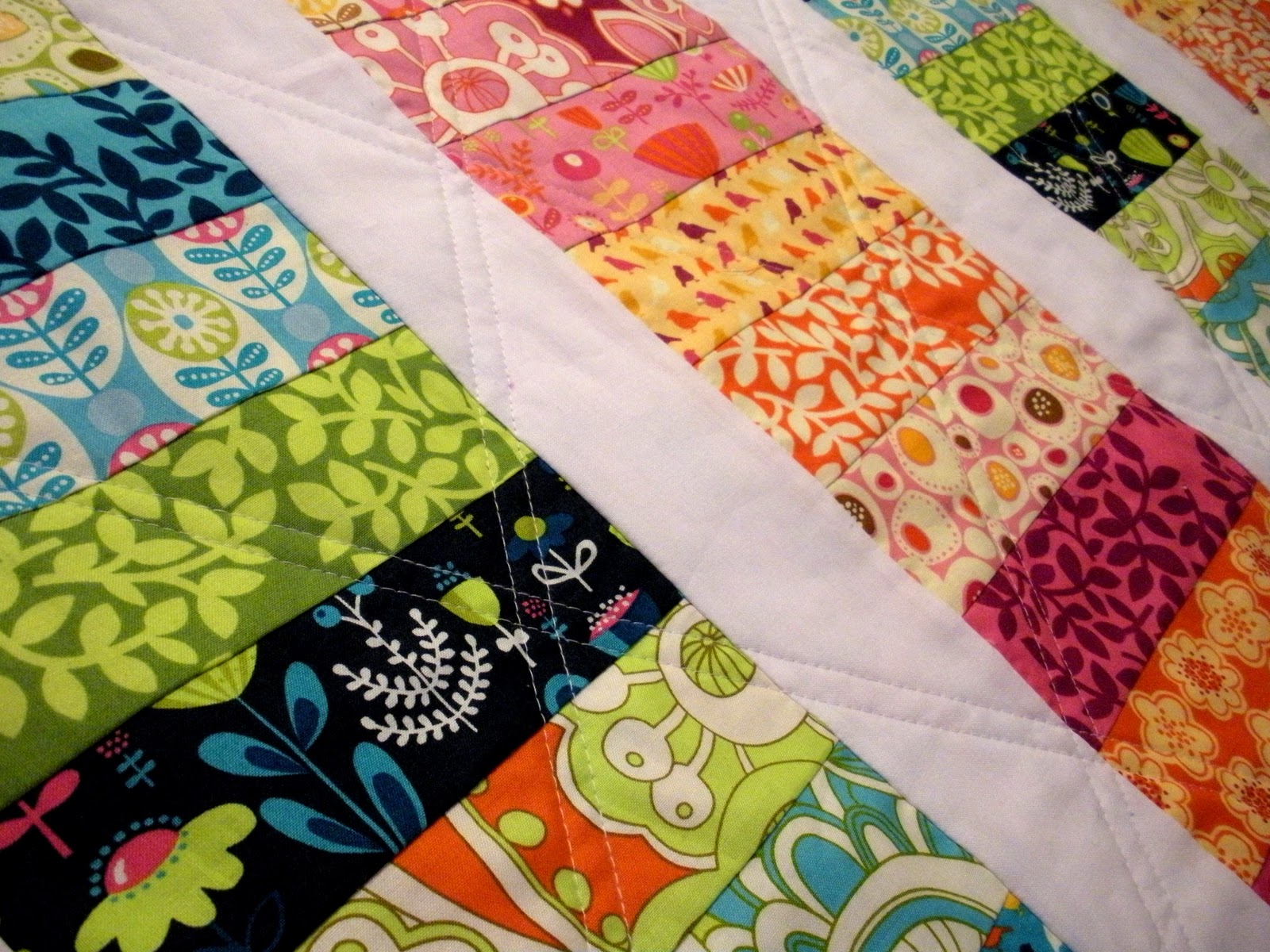 Maniacal Material Girls Finished Coin Quilt