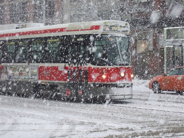 TTC Streetcar Snow Toronto
