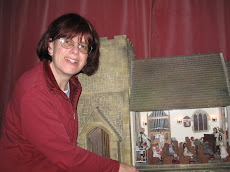 Me, Sarah with my miniature church, St. Hils!