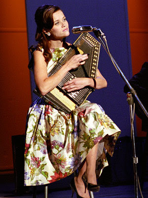 Reese Witherspoon as June Carter in Walk the Line. Reese Witherspoon as June Carter in Walk the Line.