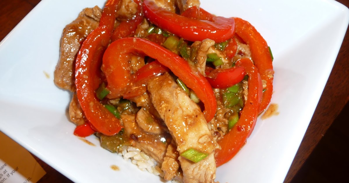 What's Brewing in the Kitchen Pork Stirfry with Garlic Sauce