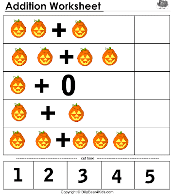 free math halloween printables