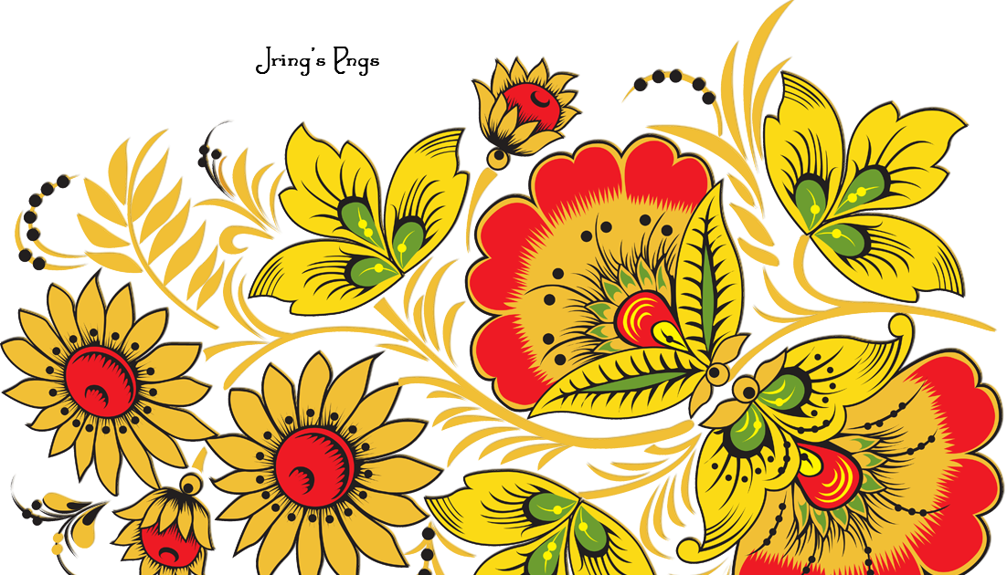 jring's pngs: stencil flowers