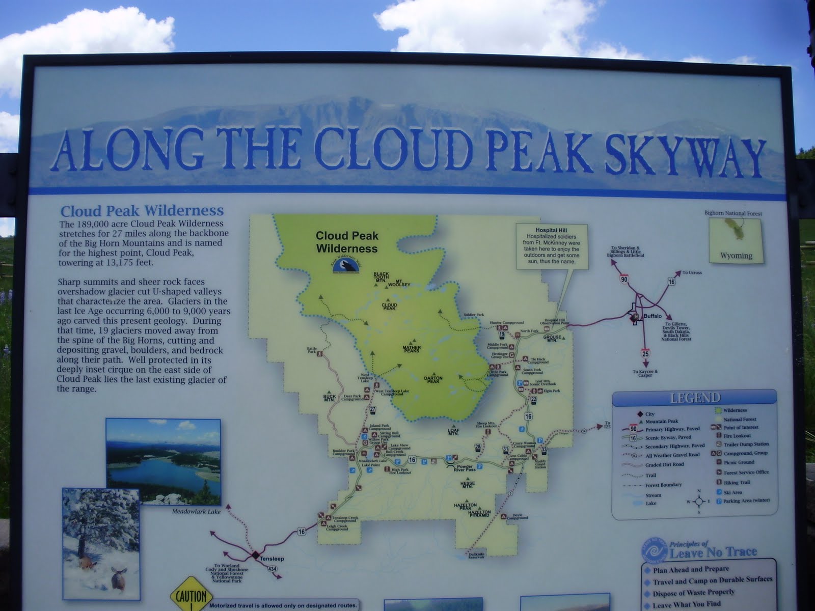 Life at 55 mph Cloud Peak Skyway in Bighorn National Forest, Wyoming