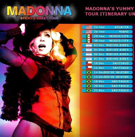 IMPERIO MADONNA Madonna ya está en Argentina