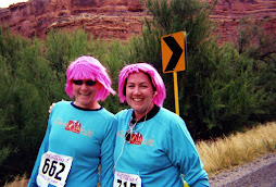 The Pink Lades! Moab 1/2 Marathon-Oct. 2007