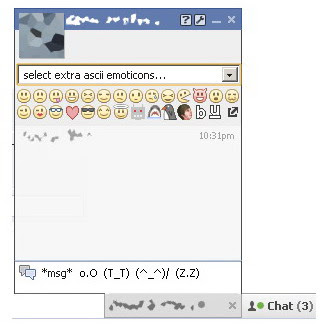 facebook chat emoticon extension for google chrome