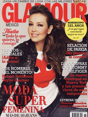 Thalia en la Portada de Glamour Mexico (Noviembre 2009) 