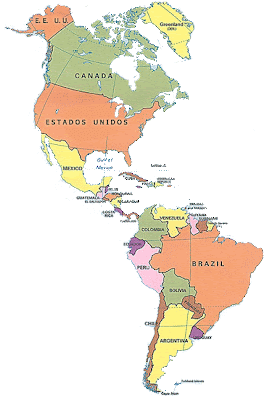 "Quinto año A": Paises del Continente Americano