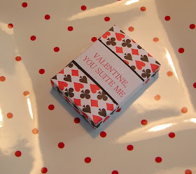 chocolate playing card Valentine box