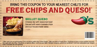 Chilis Free Queso