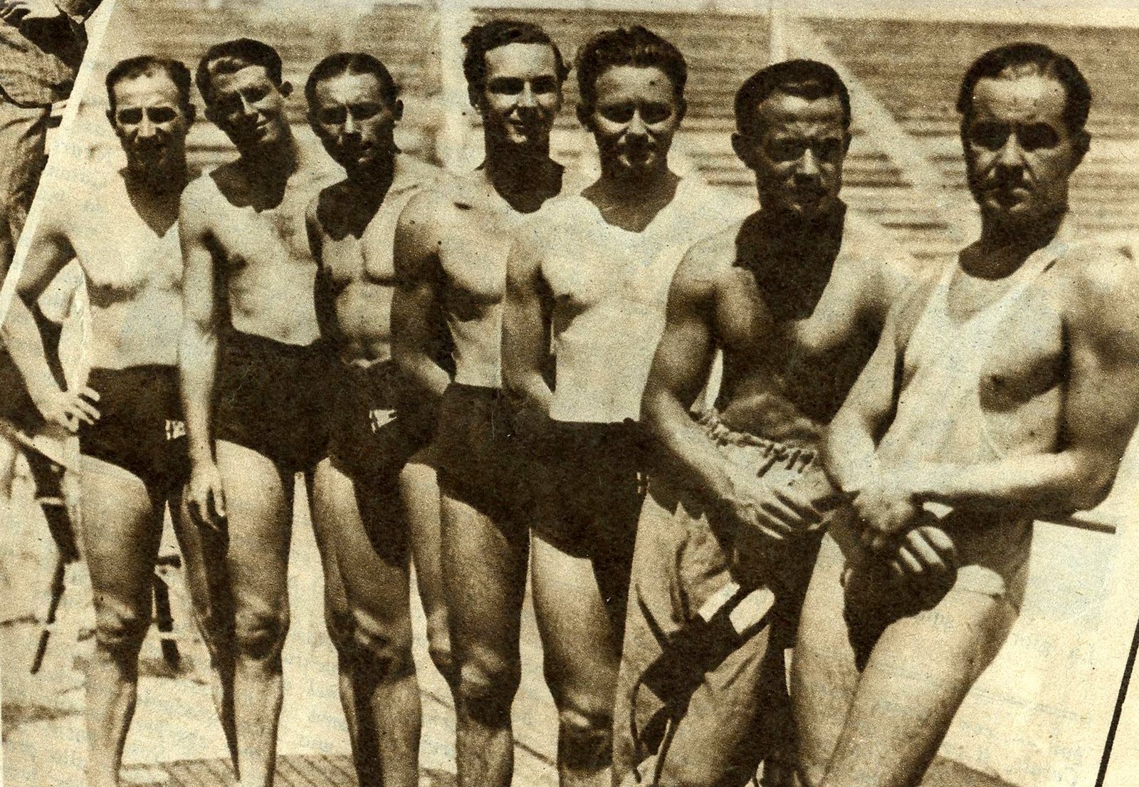 Water Polo legends 1934 The team of Rari Nantes Milano
