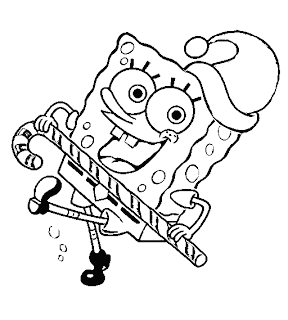 Christmas Tree Coloring Pages on Christmas Coloring Pages  Spongebob Squarepants Xmas Coloring