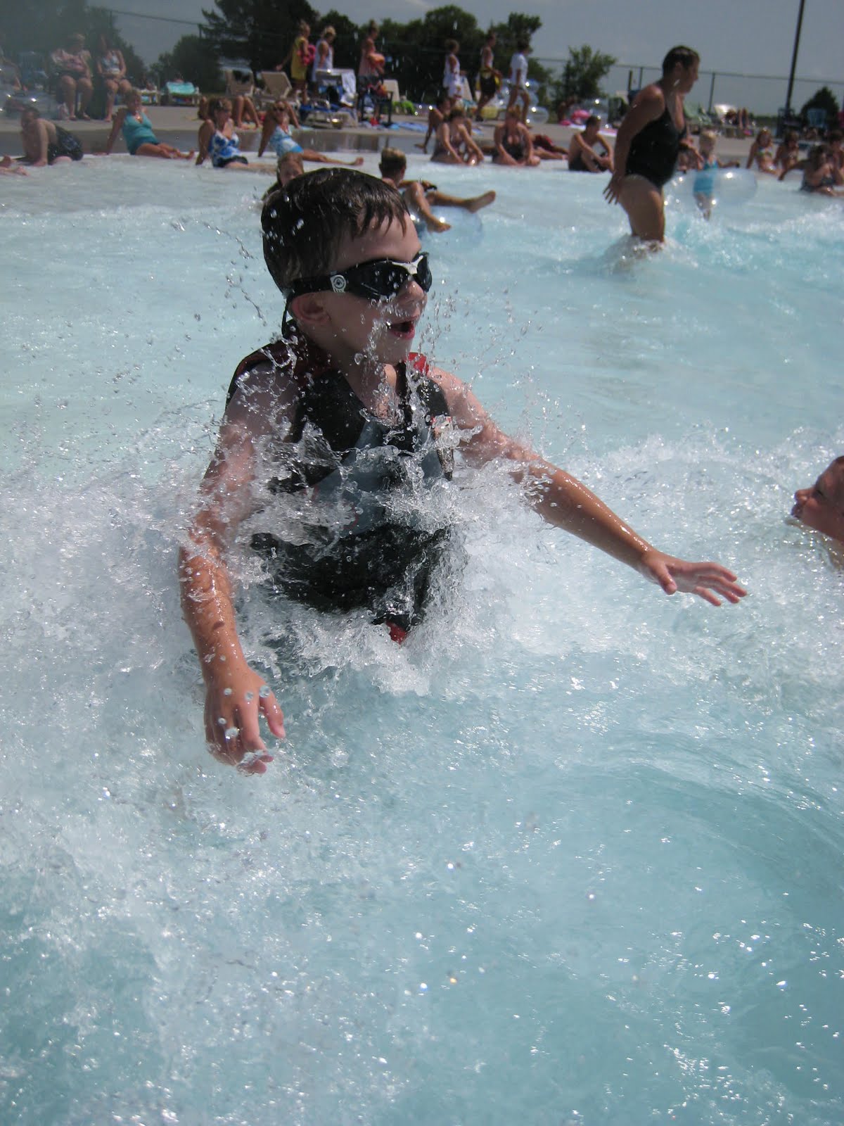 Watching Jackson grow up! Mahoney State Water Park July 29, 2010