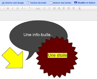 formes vectorielles dans google docs