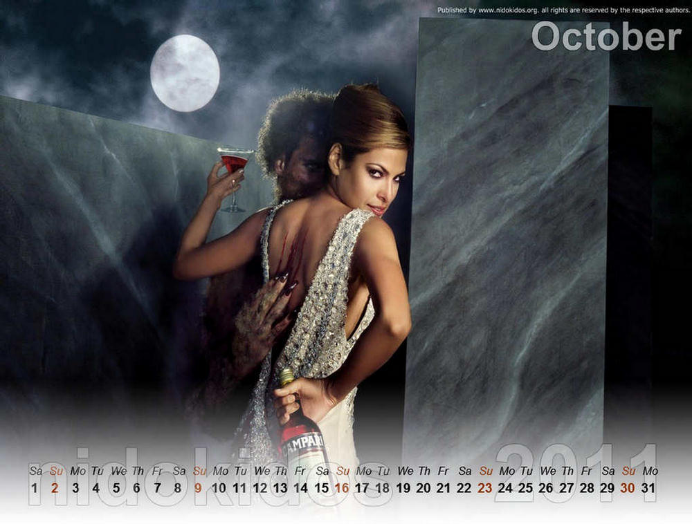 Eva Mendes Unofficial Calendar 2011