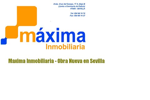 Maxima Inmobiliaria - Obra Nueva Pisos en Sevilla