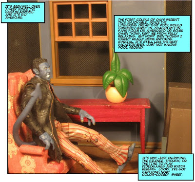 Pretty sure Kurt had captions in his last solo book, but he wasn't as excited for them.